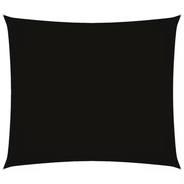 Toldo de Vela de lona rectangular Oxford Negro 2,5x3 m - 1