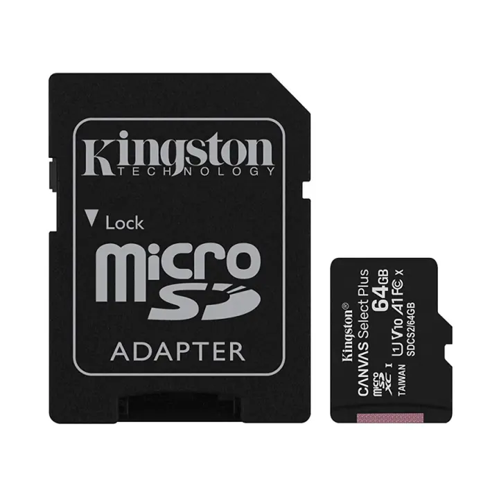 Memoria Kingston Canvas SDCS2 MicroSDHC + Adp. SD 64GB - 1