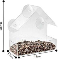 Comedero para Pájaros transparente para Ventanas-Utenu Ventana: Alimenta tus Pájaros con Estilo. - details 0