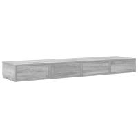 Cajones para cama vidaXL Gris Sonoma 140x36,5x16,5 cm Madera elaborada - details 5