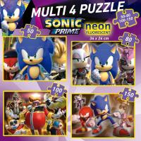 Educa Multi Puzzle Neon Sonic 50-80-100-150 piezas Educa 19631 - details 2