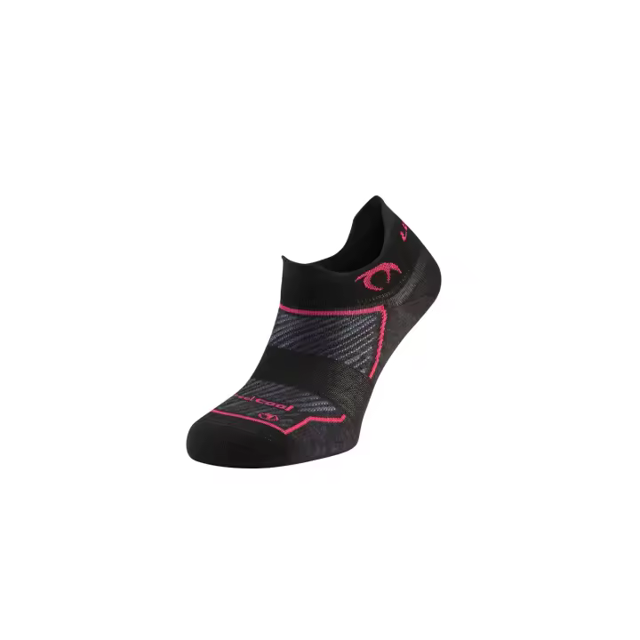 Calcetines de Running Lurbel Race Two Negro/Fucsia - 1
