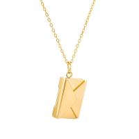 Sobre amor carta cuello para mujeres y hombres, medallón grabado de acero inoxidable con te amo, regalo de joyería de mensaje secreto para parejas San Valentín - details 3