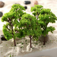 10 Piezas De Árboles De Modelo Decoración 4CM Escenario De Ferrocarril Para Dioramas Decoración De Escala Para Sala De Estar Cocina De Casa - details 0
