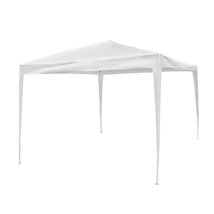 Carpa desmontable blanca de acero y rafia Lola Home 3x3m LOLAhome - 1