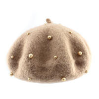 Gorro De Lana Para Niñas Invierno Retro Beret Con Perlas Gorro Infantil Para Otoño Invierno Acessorios De Ropa Para Niñas Edad 2-6 Años - details 7
