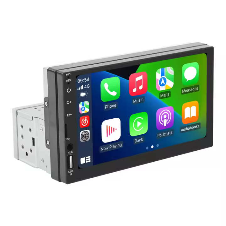 Navifly Reproductor MP5 De 7 Pulgadas Con Pantalla HD Táctil 1 Din Multimedia Carplay Auto Radio Universal Para Coche Honda Toyota Kia Hyundai VW - 1
