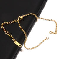 5pcs Cadena Ajustable Con Cadena Extensora Para Fabricación De Joyas DIY Conector Colgante Pulsera Tajo Cadena De Anillas - details 0