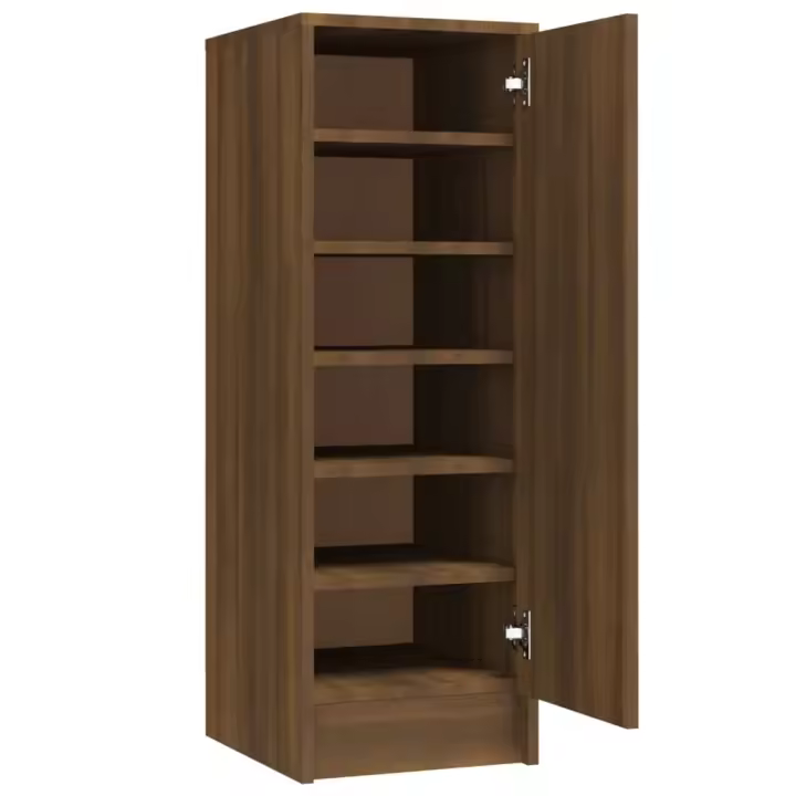Mueble Zapatero Madera contrachapada Roble Marron 32x35x92 cm - 1
