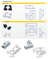 Kit De Soporte Para Panel Solar De Techo De Caravana Camper Barco Yate Motorhome En ABS Uso Industrial Montaje Estándar - details 10