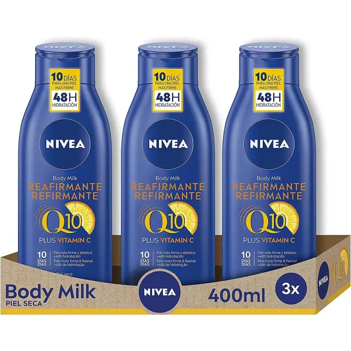 Body Milk Nivea Q10 Reafirmante Piel Seca 400ml (Pack 3 unidades) - 1