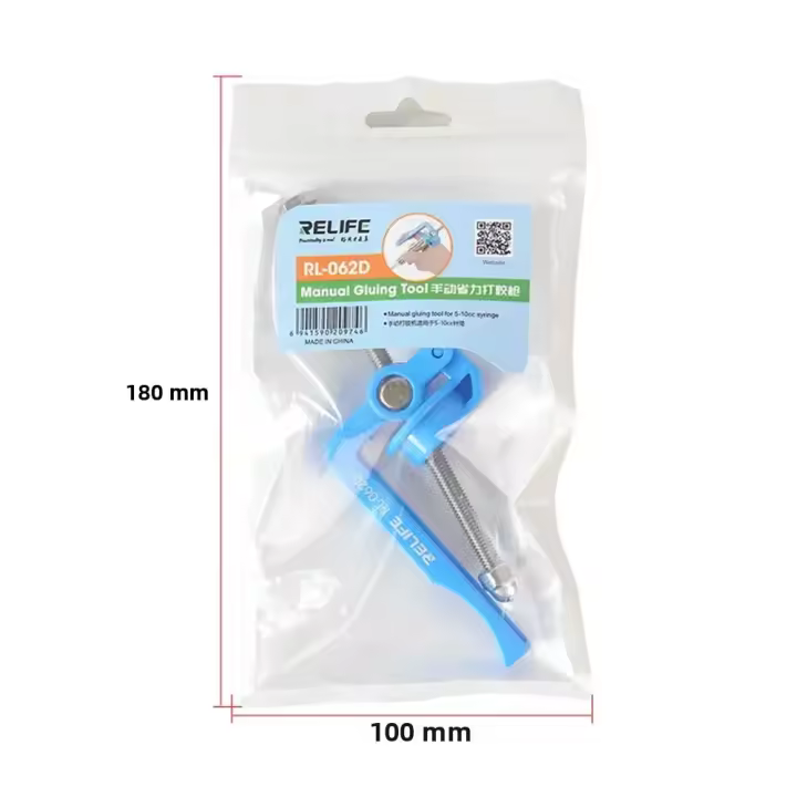 RELIFE RL-062D Gun De Pegamento Manual 5-10CC Booster De Pasta De Soldadura Con Máscara UV Herramientas De Reparación De Placa Base - 1