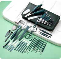 Set De Manicura Y Pedicura 40 Piezas Kit De Tijeras Y Cortauñas En Acero Inoxidable Con Estuche De Cuero Herramientas Para Cuidado De Pies Y Callos - details 23