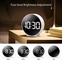 Reloj despertador digital Despertadores junto a la Cama with large curves LED pantalla, Reloj LED power supply por Agua/USB - details 0