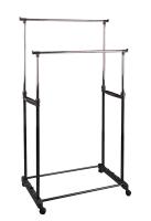 GREATOOL Perchero Burro Ajustable de Metal con Ruedas,145x42x70cm, Burro Extensible para Ropa,Organizador para Dormitorio, Entrada, Pasillo - details 0
