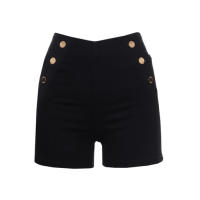 GUESS — Cod. W1FD22 Pantalones cortos, mujer, elastico, solo color, con logo, cierre con zip - details 0