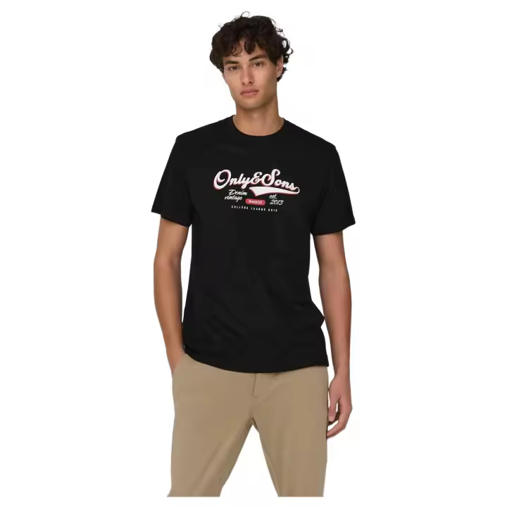 Camiseta de Manga Corta Only & Sons  para hombre en color negro - 1