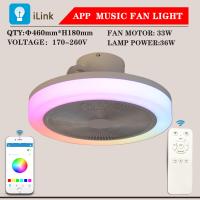 Ventilador de Techo Modern LED, Motor DC 20W, Luz Regulable RGB 42W, Cambio de Tres Colores. 6 Velocidades, Remote Control y Temporizador, Diseño Silencioso de 7 Aspas - details 0
