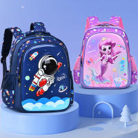 Mochila Infantil Astronauta 3D Cartoon Hombro Niño Escuela Impermeable Bolsa Escolar Estilo Moda Cinturón De Alivio De Presión - details 0