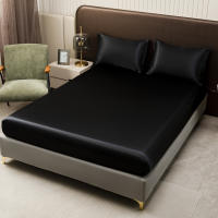 Juego De Sábanas De Satén De Color Sólido Incluye Fundas Para Almohadas Suaves Y Hypoallergénicas De Poliéster Lavar En Máquina Para El Hogar - details 9