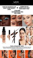 NYX Professional MakeUp | Rutina de Maquillaje Professional: Base de Maquillaje Mate de larga duración Can't Stop Won't Stop tono Vanilla + Corrector Can't Stop Won't Stop tono natural + Epic ink liner Brown. - details 0