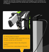 Bicicleta Eléctrica plegable Bezior x1500 de Grasa 26*4.0 48v12.8ah con freno hidráulico - details 7