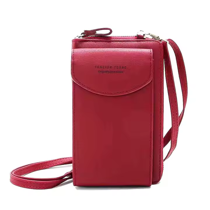 Bolso del teléfono de Crossbody de las mujeres (rojo) - 1