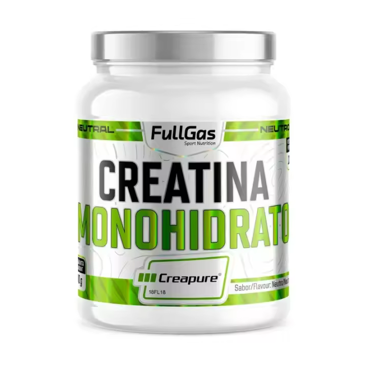 FULLGAS - Creapure® (Creatina Monohidrato) 500g - Creatina monohidrato 100% Creapure®, la patente más reconocida con estándares europeos (número referencia de autenticidad: 18FL18). Sin gluten ni lactosa, libre de contaminantes y 100% vegana - 1
