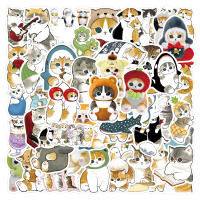 55PCS Pegatinas De Gato Cartoon Kawaii Mofusand Para Decoración De Skateboard Luggage Guitarra Y Teléfono Material De Papel Sintético - details 0