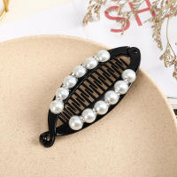 Pinza Para El Cabello De Mujer Con Perlas Y Cristales Molans Accesorio De Moda Para Decorar El Cabello Clip De Moda Para Niñas Y Mujeres - details 4