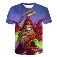 Camiseta De Moda Casual Para Hombre Y Mujer World of Warcraft 3D Printed Harajuku Oversized Tees Tops De Polyester Para El Verano - details 11