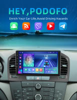Podofo Radio de coche Android 2 Din para Buick Regal 2009-2013 Opel Insignia 2008-2013 Carplay 8+128GB AI Voice WIFI+4G DSP GPS Navegación Multimedia Reproductor de Video - details 0