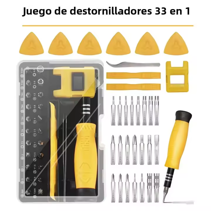 Juego De Destornilladores Precisos Con Estuche 33/122/140 En 1 Magnético Para Reparación De Computadoras PC Celulares Y Relojes - 1