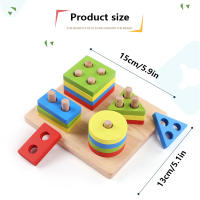 Juguete Montessori De Madera Con Xilofón Campana Cuentas Batería Y Columna Instrumentos Musicales Para La Educación Temprana De La Infancia - details 1