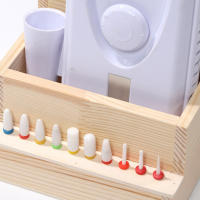 Soporte De Herramientas De Uñas De Madera Para Entrenamiento Y Arte De Uñas Accesorios DIY Organizador Espacioso Para Herramientas De Manicura - details 4