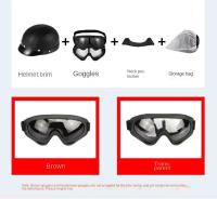 Casco De Cuero Vintage Para Harley Para Hombres Y Mujeres Casco De Invierno Cálido Universal Ligero Medio Para Bicicletas Eléctricas Regalo Genial - details 2