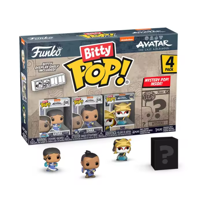 FUNKO BITTY POP! AVATAR: LA LEYENDA DE AANG- KATARA, SOKKA, SUKI Y ¿?, 73059, TIENDA CON LICENCIA OFICIAL - 1