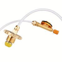 Adaptador De Recarga De Estufa De Gas Para Camping Exterior Propano LPG Con Conector De Tanque Plano Accesorio Metálico Para 3-5 Usarios - details 2
