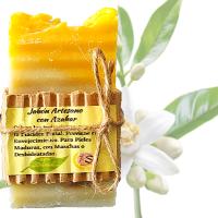 Jabón Artesanal Natural de Azahar. Pumarshop Cinnia Natura. Antiarrugas. Hidratante. Flacidez Facial y Manchas en la Cara. Jabón Artesano. Apto Veganos. - details 3