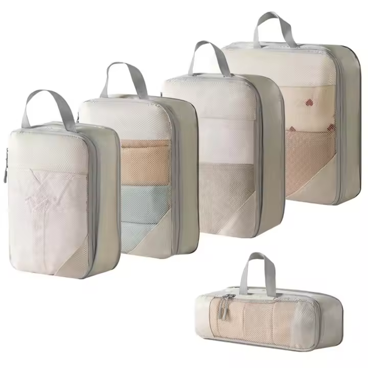 Porcheddu Juego de Bolsas de Alojamiento de Viaje Comprimido de Cinco Piezas - 1