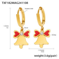 Maple inoxidable ZIRCON Árbol de Navidad Colección de Navidad collar Colgantes pendientes pulsera juego adecuado para Niñas accesorios Elegantes - details 0
