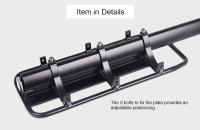 Portabolsas Para Bicicleta Deemount Soporte De Carga Trasero Ajuste Para MTB Y Bicicleta Gruesa De 20-29'' Y 4.0'' Color Negro Aluminio - details 2