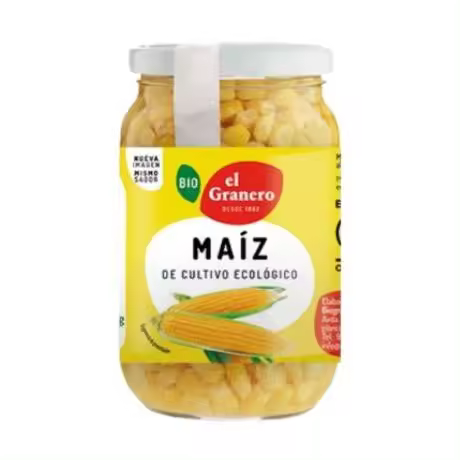 Maiz Dulce en Conserva Bio Vegan 369g El Granero Integral - 1