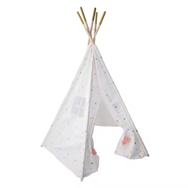 Tipi blanco con ventana lateral 160x130x130cm - 1