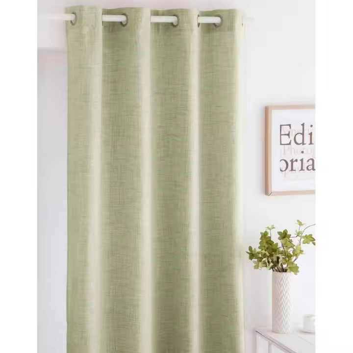 Cortina IM Alaia Color Verde, 140x270 cm, 100% poliéster, Fundeco - 1