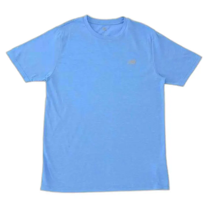 Camiseta de Manga Corta New Balance Sport Essentials Heathertech para hombre en color azul - 1