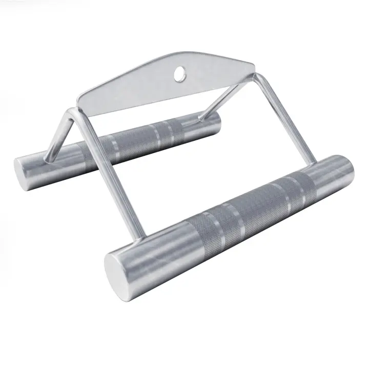 Gorilla Sports Barra de remo ancha con agarres paralelos - 1