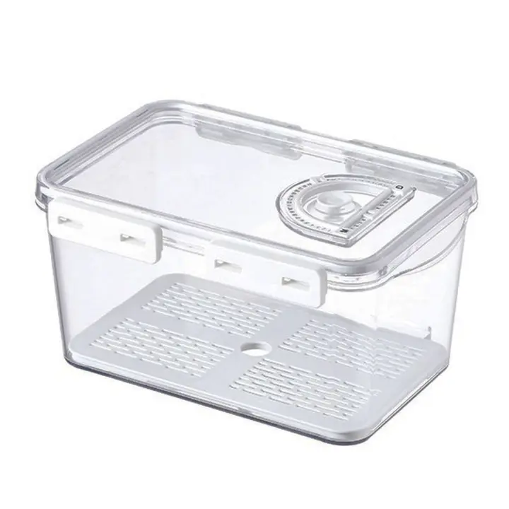 Contenedor de Alimentos Joybos 5L Transparente con Fecha - Organizador de Nevera - 1