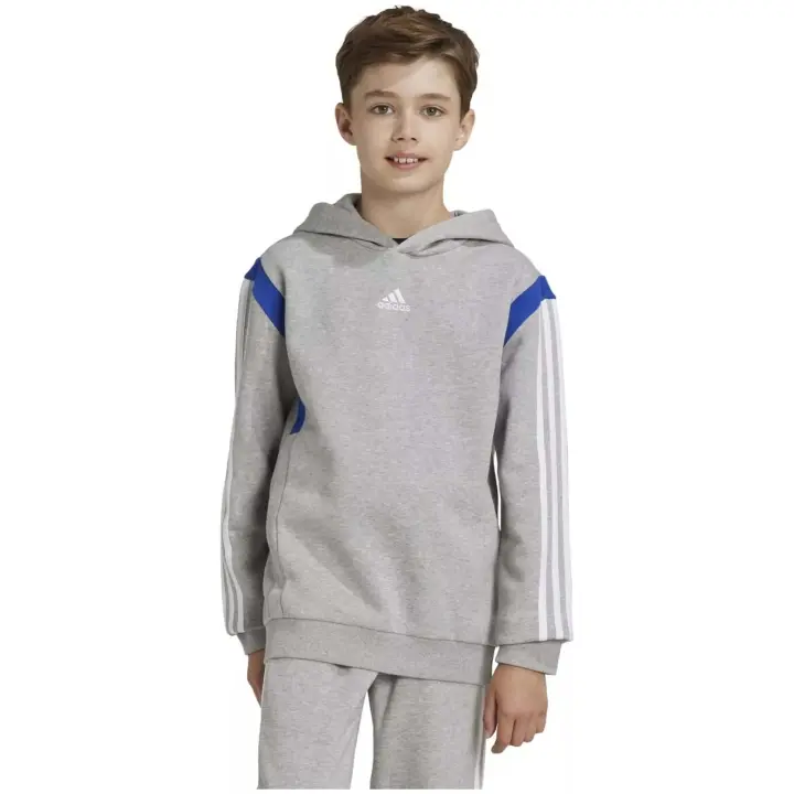 Sudadera con Capucha Adidas  para niños en color gris - 1