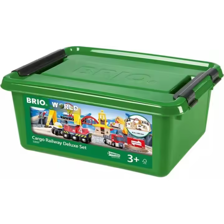 BRIO Set deluxe transporte de mercancías - conjunto de vía ferroviaria - 1